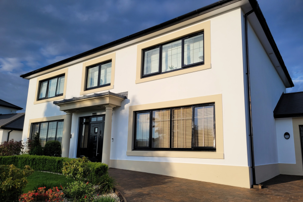 Masonry paint once left to dry on a property